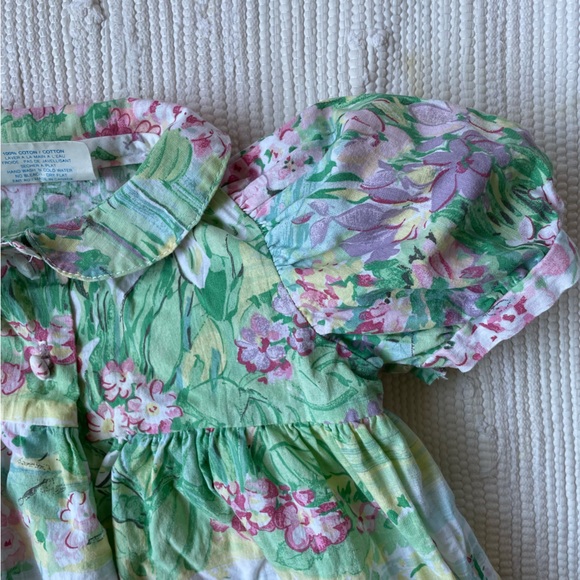 Beautiful vintage floral baby dress - Picture 3 of 6
